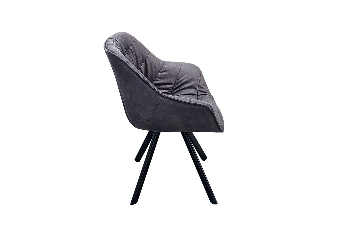 THE DUTCH COMFORT Design Stuhl Retro Stil mit Armlehnen