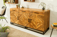 INFINITY HOME Solid sideboard 160cm mango wood industrial design