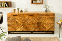 INFINITY HOME Solid sideboard 160cm mango wood industrial design