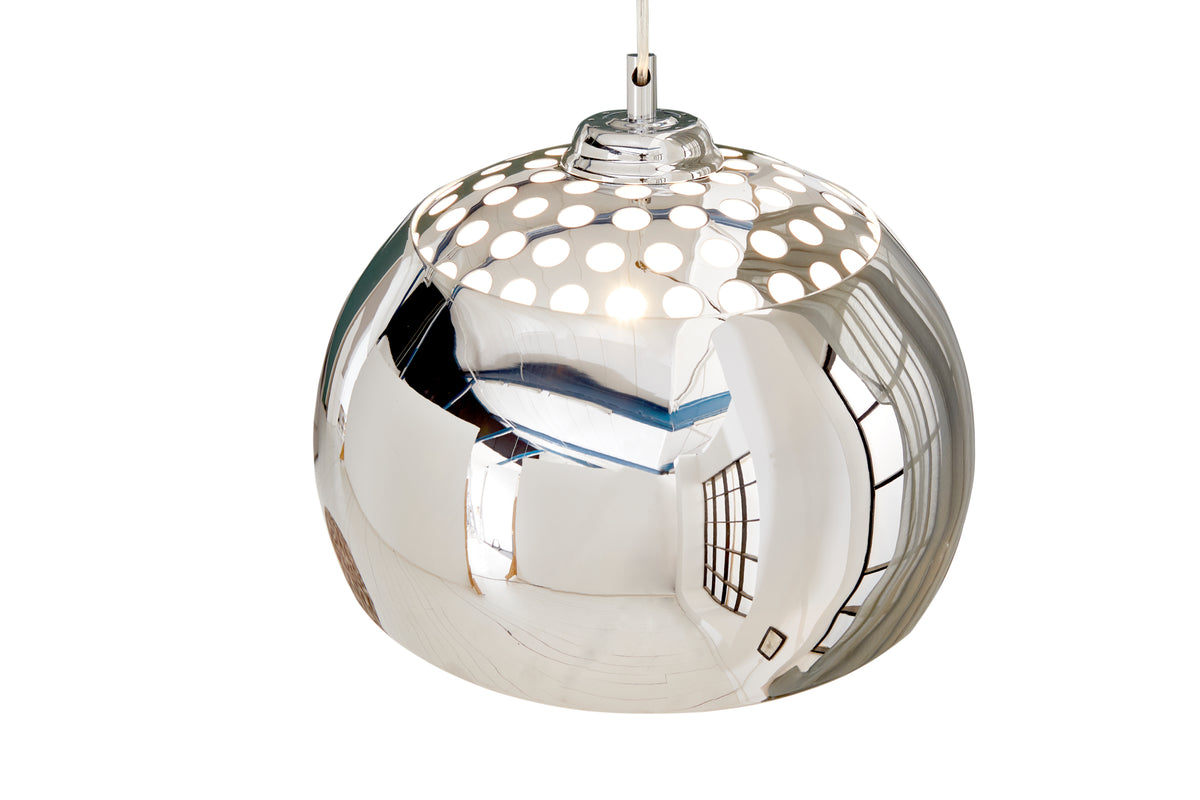 CHROME BALL designer hanging lamp 32cm chrome pendant light modern design