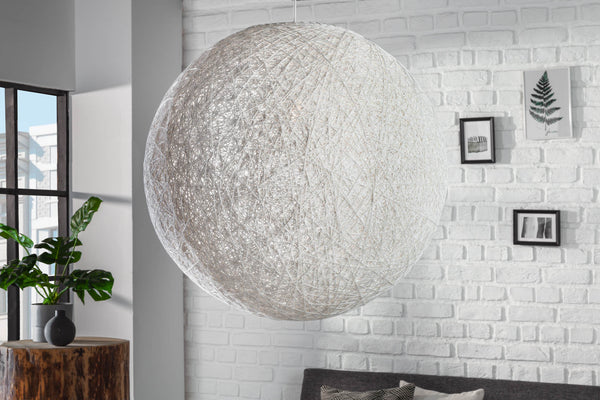 COCOONING XL Filigree hanging lamp 60cm white ball light