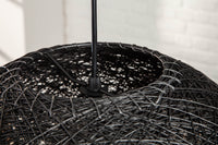 COCOONING M Filigree hanging lamp 35cm black ball light