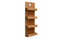 HEMINGWAY Solid kitchen shelf 80cm mahogany wood wall shelf