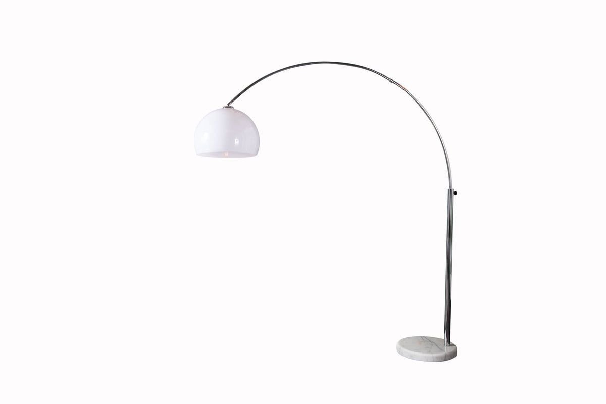 LOUNGE DEAL Extendable Arc Lamp 175-205cm Marble Base Floor Lamp