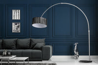 EXTENSO Design Bogenlampe 230cm Stehlampe mit Marmorfuß