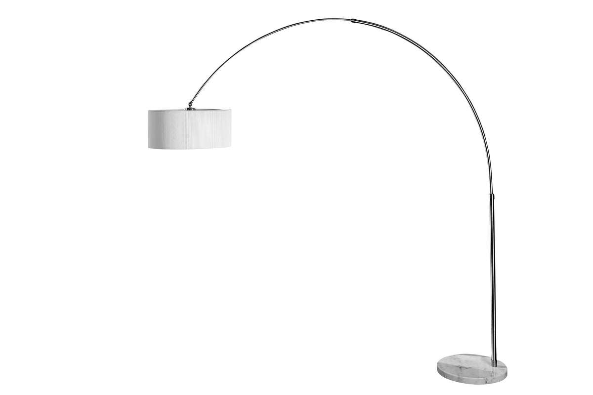 EXTENSO Design Bogenlampe 230cm Stehlampe mit Marmorfuß