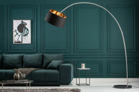 FORMA design arc lamp 215cm black gold floor lamp with marble base