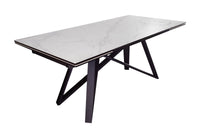 ATLAS extendable dining table 180-220-260cm marble white ceramic made in Italy