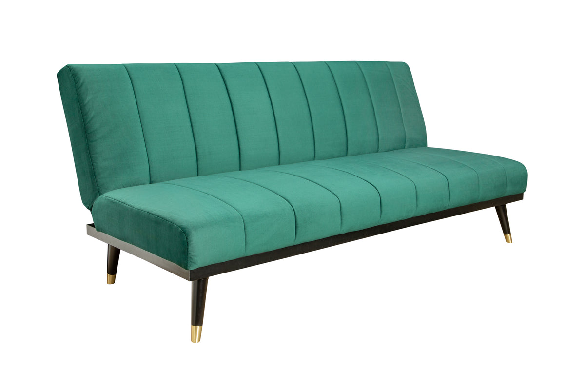 PETIT BEAUTÉ Design Schlafsofa 180cm Samt 3-Sitzer