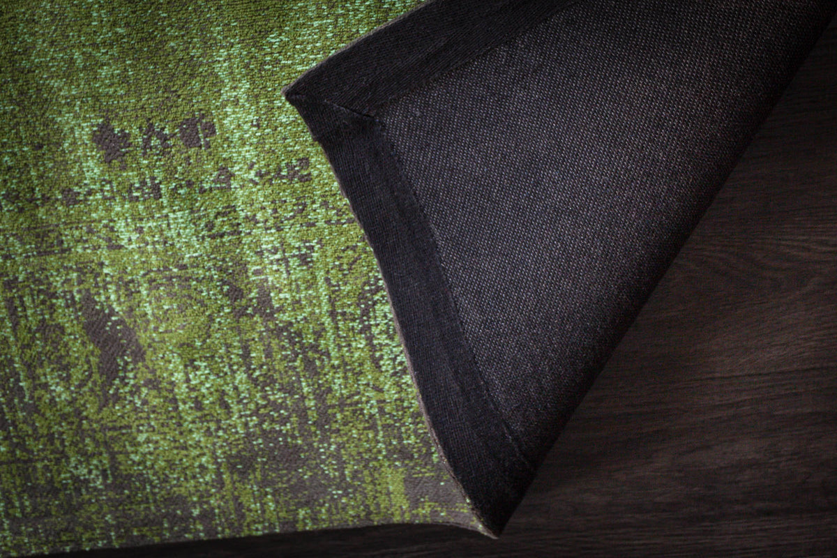 POP ART Eleganter Baumwoll-Teppich 240x160cm smaragdgrün orientalisches Muster