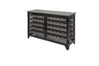 BODEGA Industrial wine cabinet 127cm recycled pine wood gray wine rack for 55 bottles