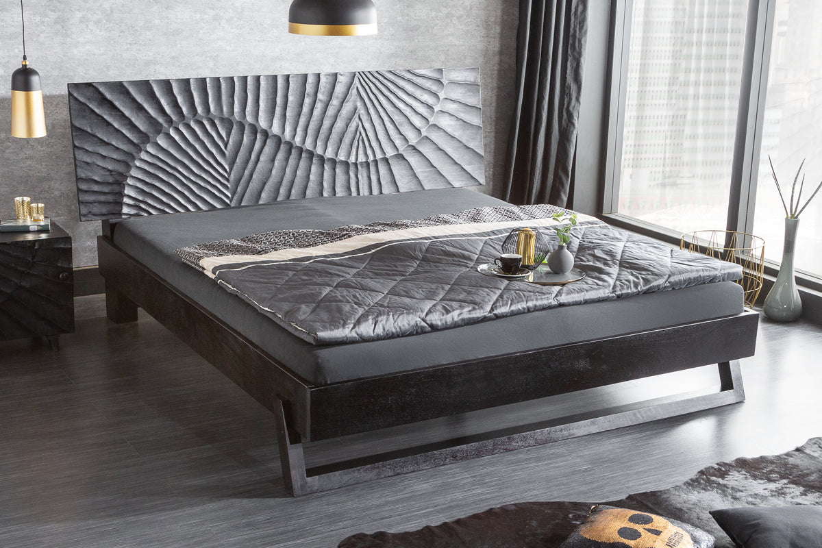 SIXTIES Modern double bed 160x200cm queen size upholstered bed