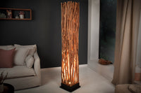 Handgefertigte Stehlampe NATURE ART 173cm aus Longan-Massivholz