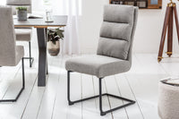 COMFORT Modern cantilever chair with black metal frame