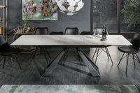 CONCORD extendable dining table 180-230cm marble white ceramic made in Italy