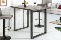 IRON CRAFT Solid bar table 120cm gray mango wood bar table industrial design