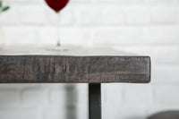 IRON CRAFT Solid bar table 120cm gray mango wood bar table industrial design