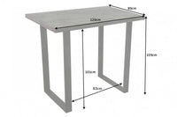 IRON CRAFT Solid bar table 120cm gray mango wood bar table industrial design