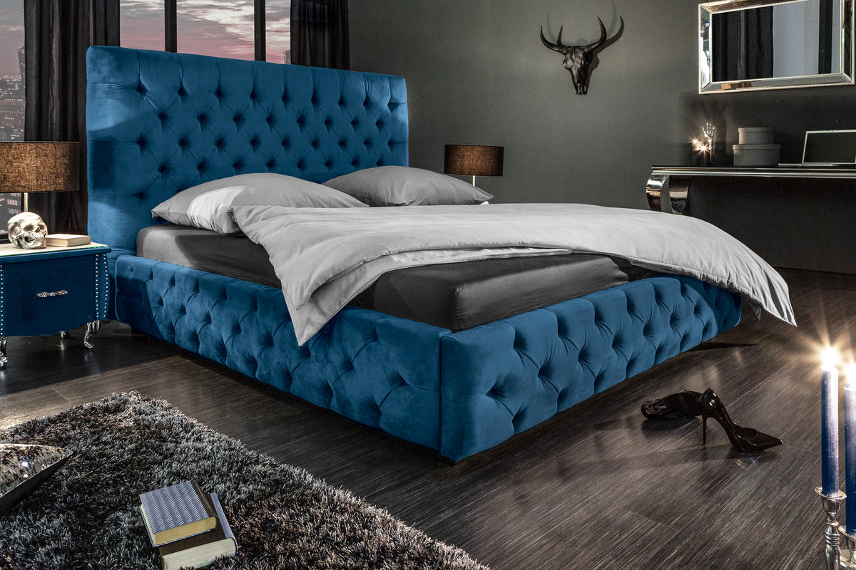 SIXTIES Modern double bed 160x200cm queen size upholstered bed