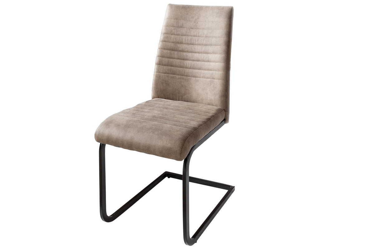 APARTMENT Industrial cantilever chair with metal frame