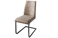 APARTMENT Industrial cantilever chair with metal frame