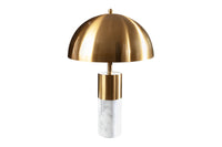 BURLESQUE Elegant table lamp 52cm gold with gray marble base