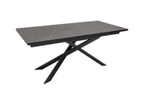 EUPHORIA extendable dining table 180-220-260cm graphite ceramic made in Italy