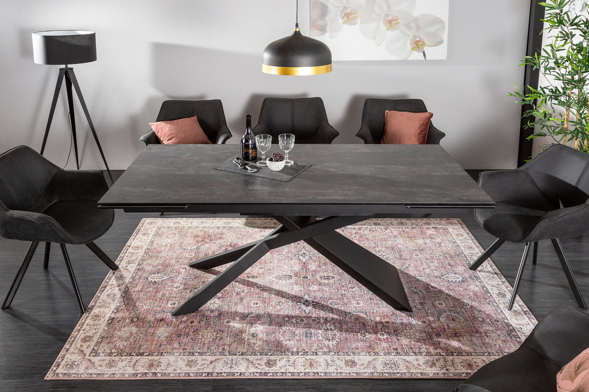 EUPHORIA extendable dining table 180-220-260cm lava ceramic made in Italy