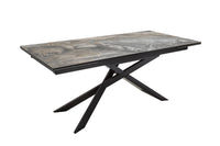 EUPHORIA extendable dining table 180-220-260cm taupe ceramic made in Italy