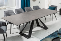 CONCORD extendable dining table 180-230cm anthracite ceramic made in Italy