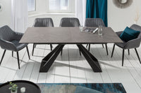 CONCORD extendable dining table 180-230cm anthracite ceramic made in Italy