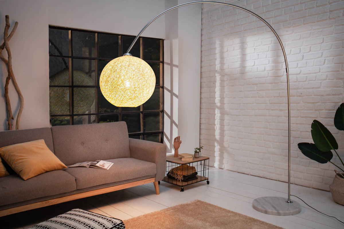 COCOONING Filigree floor lamp 220cm ball lamp