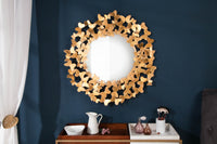 BUTTERFLY Playful wall mirror 78cm gold leaf look butterfly frame