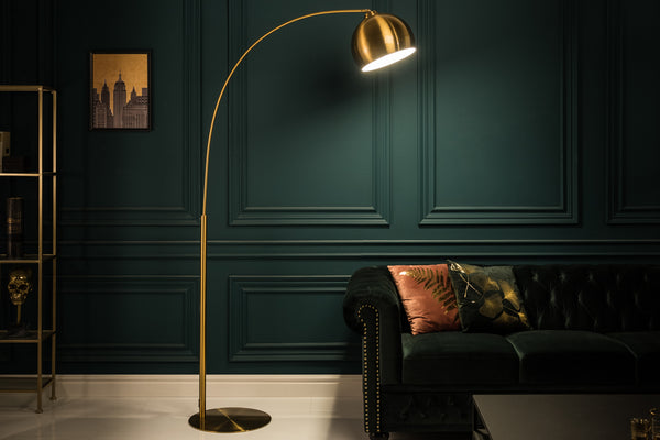Elegante Bogenlampe LOUNGE DEAL 205cm gold Stehlampe