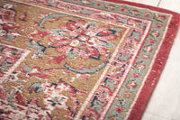 OLD MARRAKESCH Orientalischer Baumwoll-Teppich XXL 350x240cm rot antik florales Muster