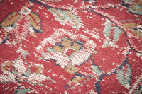 OLD MARRAKESCH Orientalischer Baumwoll-Teppich XXL 350x240cm rot antik florales Muster