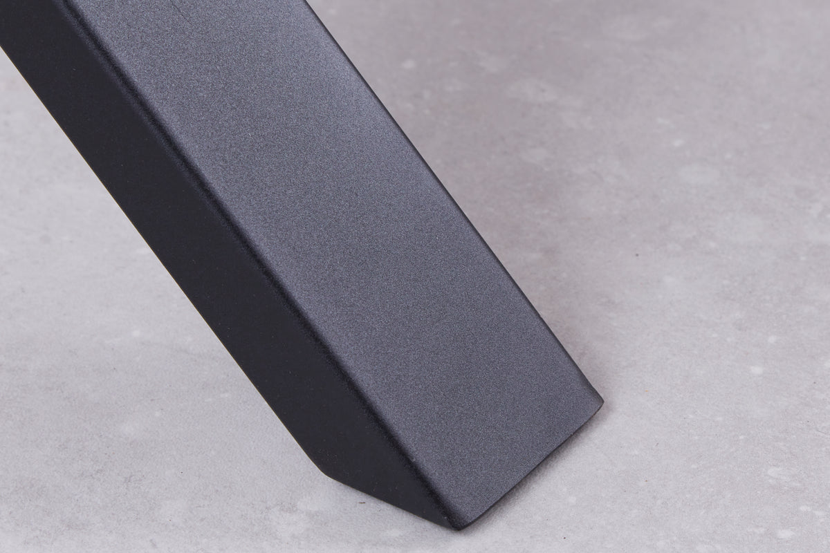 LOFT Moderner Esstisch 180cm Eichenholz-Design schwarze Metallbeine X-Gestell Industrial