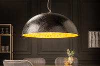 GLOW Elegante Design Hängeleuchte 70cm schwarz gold Hängelampe