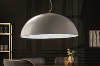 GLOW Elegante Design Hängeleuchte 70cm weiß silber Hängelampe