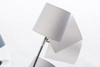 LEVELS Design Stehlampe 176cm schwarz grau mit 5 Leinenschirmen