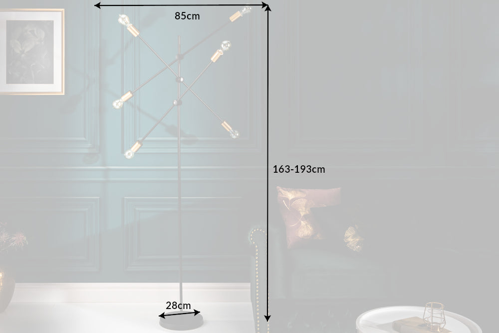 LIANA Modern design floor lamp 120cm white floor lamp