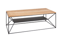 ARCHITECTURE Industrial Couchtisch 110cm Eiche geölt mit Ablage