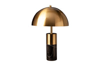 BURLESQUE Elegant table lamp 52cm gold with gray marble base