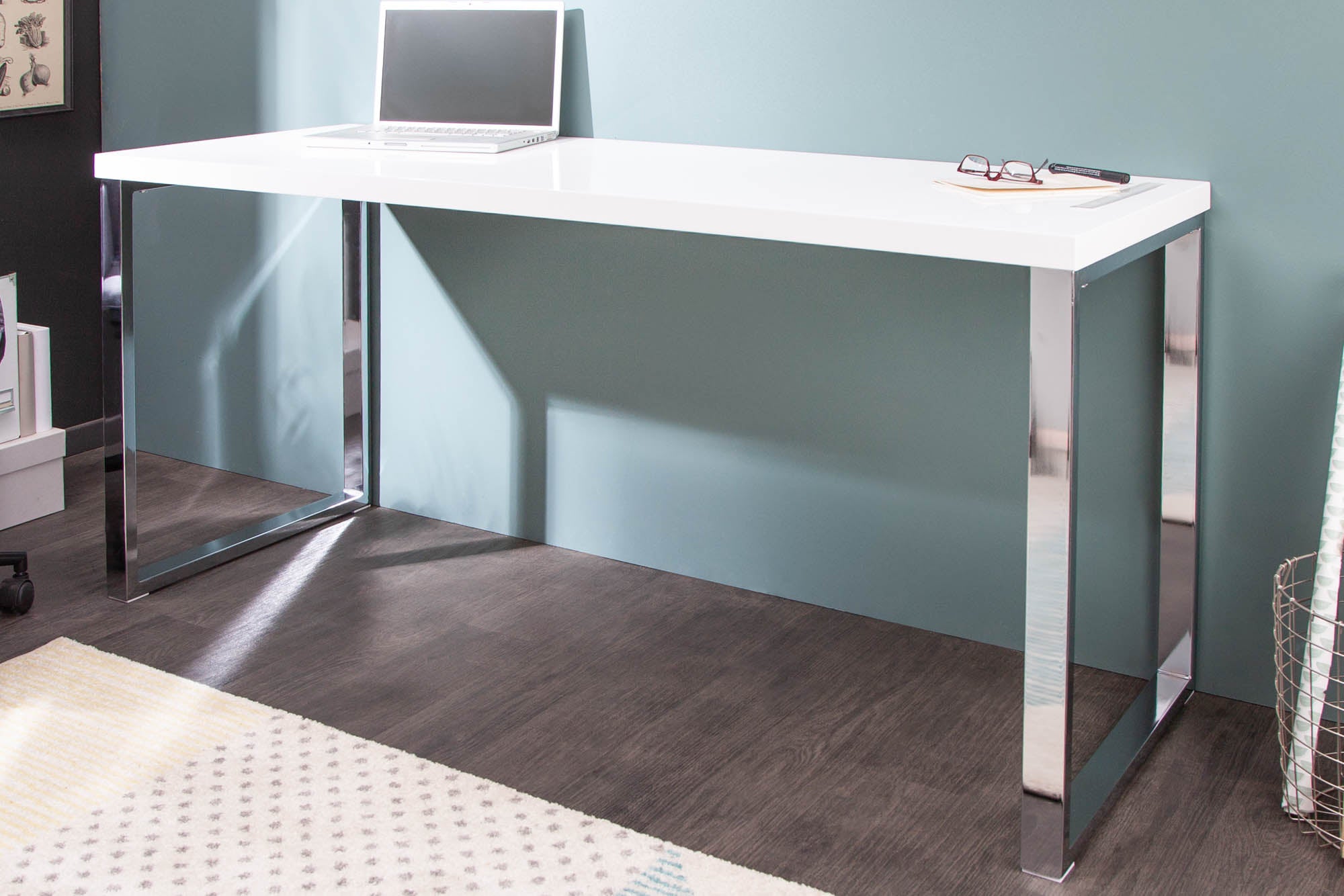 White desk high gloss discount