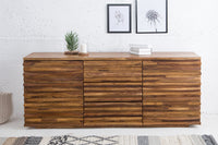 RELIEF Solid sideboard 160cm Sheesham wood with elaborate front