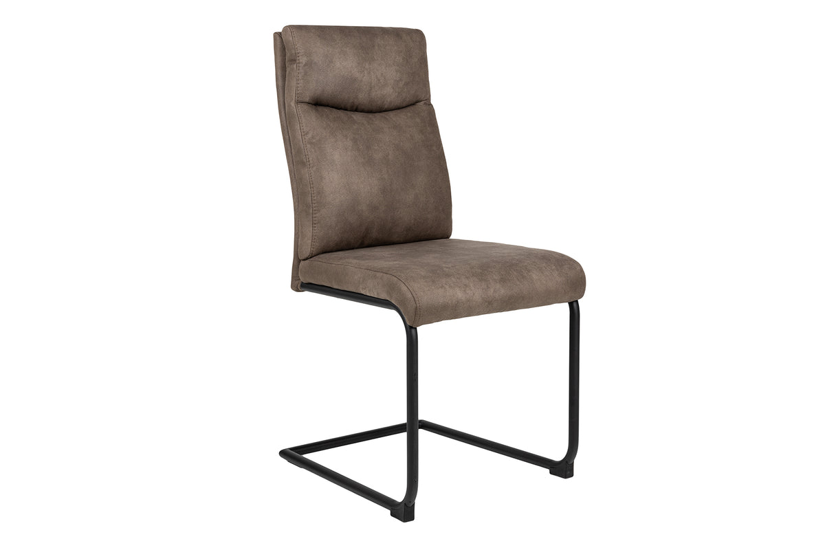 COMFORT Modern cantilever chair antique taupe with comfort handle