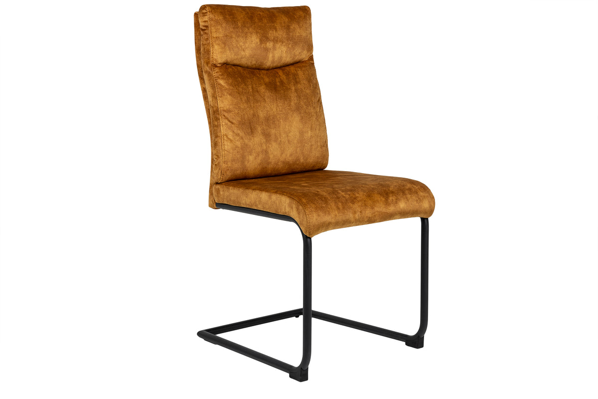 COMFORT Modern cantilever chair velvet with comfort handle