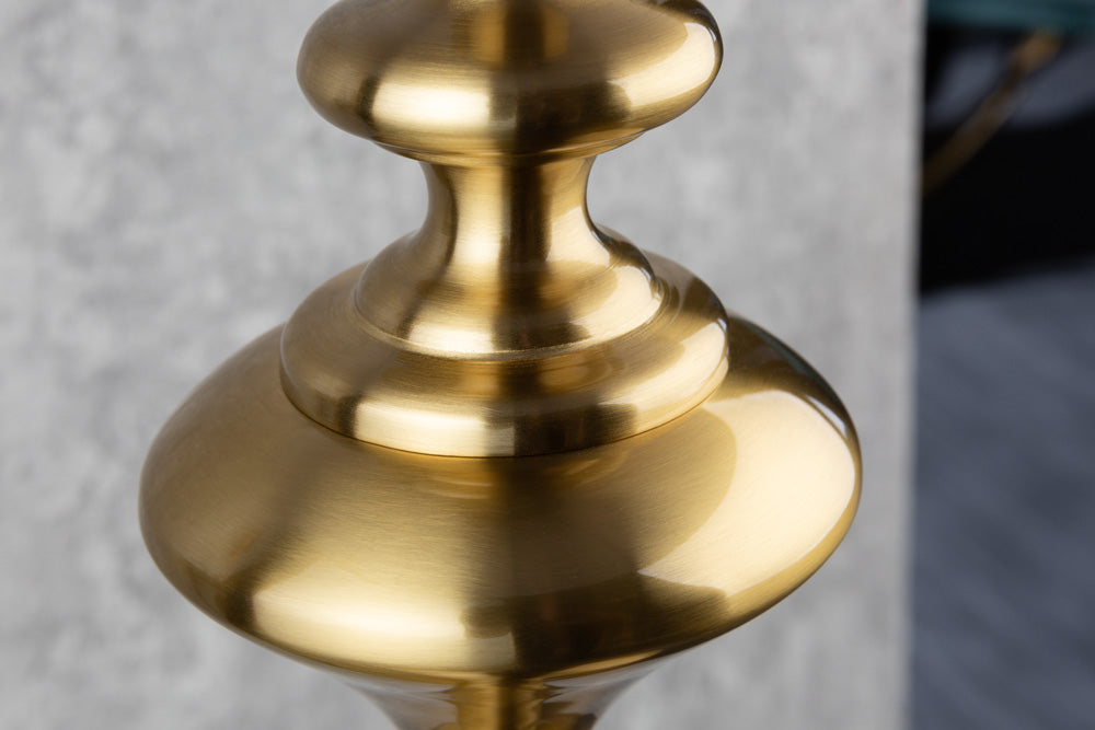 Barock Stehlampe LUCIE 160cm schwarz gold gebürstet Stehleuchte