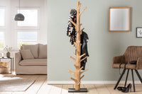 TREE NATURE Massiver Garderobenständer 170cm natur Holz Kleiderständer