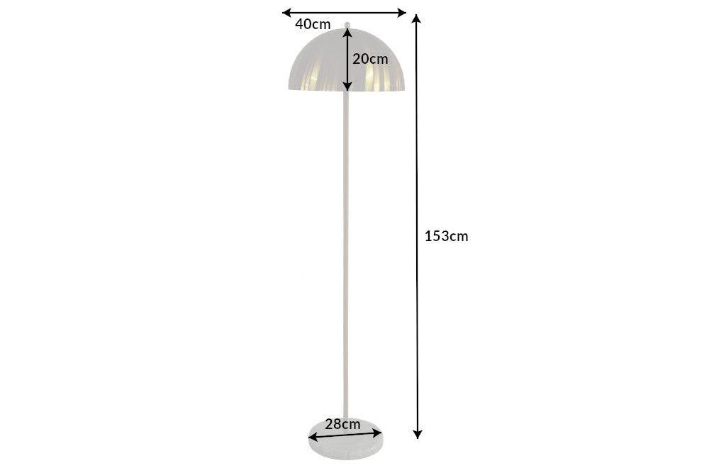 BURLESQUE Elegante Stehlampe 153cm gold